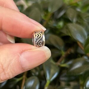 Sterling Silver Heart Pandora Style Charm